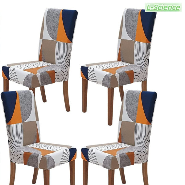 LScience Chair Covers For Dining Room Set Of 4, Stretch Dining Chair